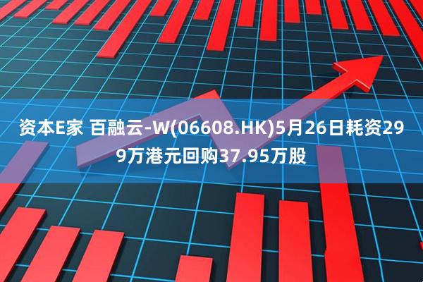 资本E家 百融云-W(06608.HK)5月26日耗资299万港元回购37.95万股