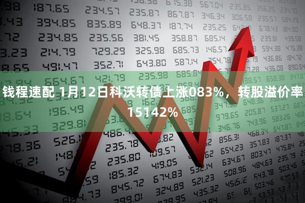 钱程速配 1月12日科沃转债上涨083%，转股溢价率15142%